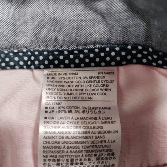 Banana Republic Womens Red Hampton Fit Shorts Size 14 Cotton Blend Twee Preppy - Picture 9 of 13